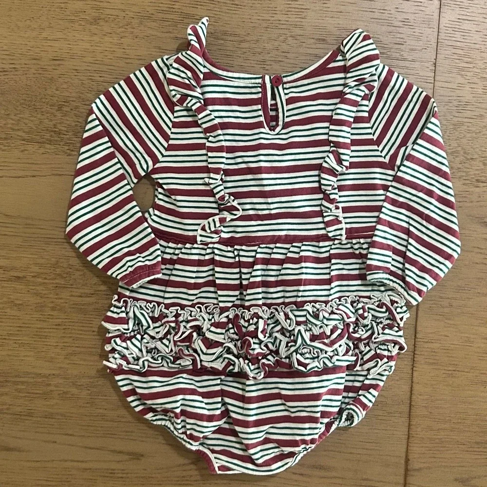 Ruffle Butts Holiday Bubble Romper Bodysuit 18-24 Months